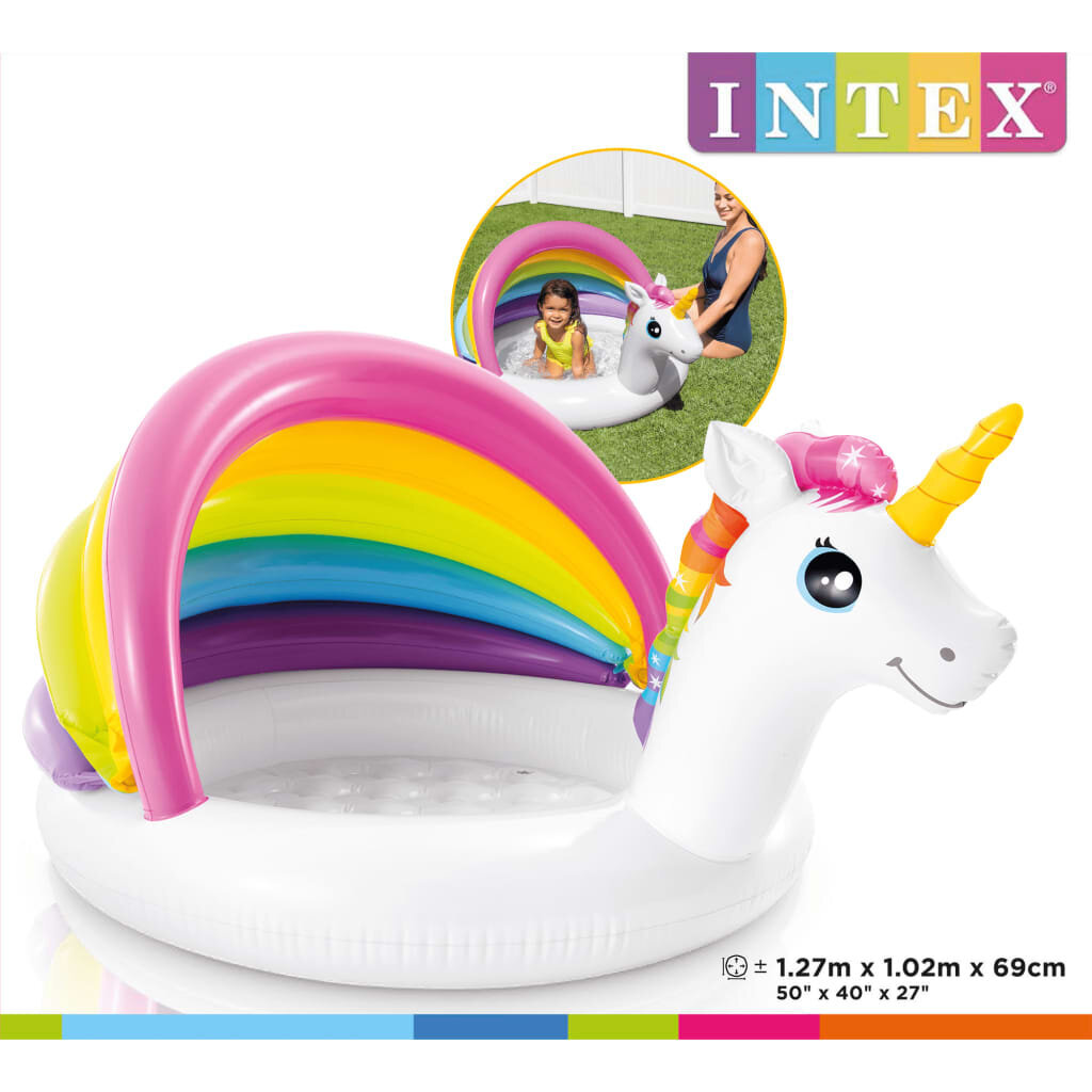 Baseinas kūdikiams Intex Unicorn, 127x102x69cm kaina ir informacija | Baseinai | pigu.lt
