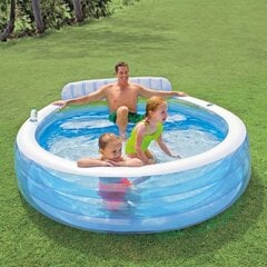 Pripučiamas baseinas Intex Swim Center Family Lounge Pool, 224 x 216 x 76 cm, be filtro цена и информация | Бассейны | pigu.lt