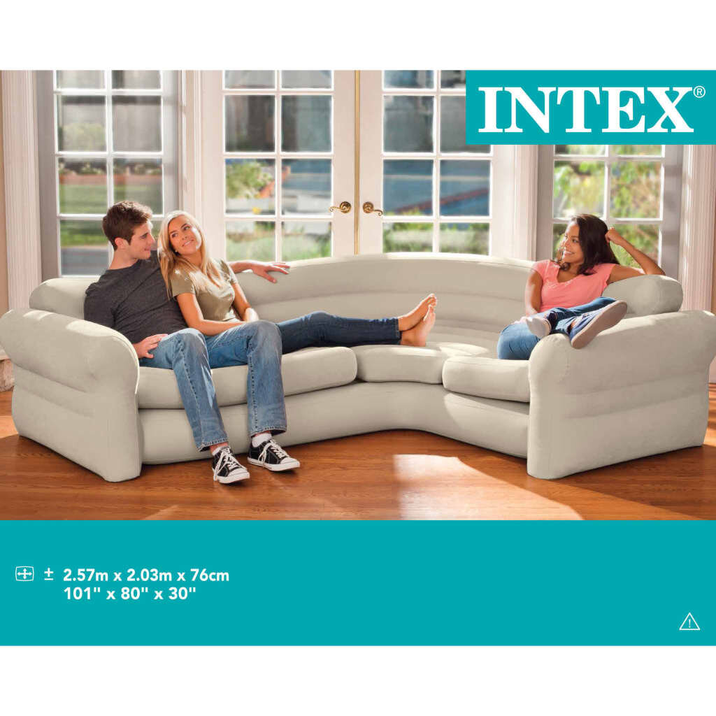 Pripučiama sofa Intex, smėlio kaina ir informacija | Pripučiami čiužiniai ir baldai | pigu.lt