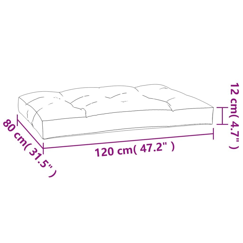 Palečių pagalvės vidaXL, pilkos цена и информация | Pagalvės, užvalkalai, apsaugos | pigu.lt