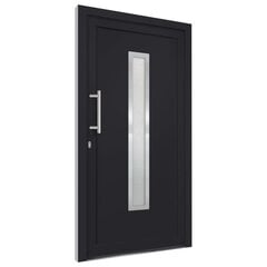vidaXL Priekinės durys antracito spalvos 98x208cm 8719883821054 kaina ir informacija | Vidaus durys | pigu.lt