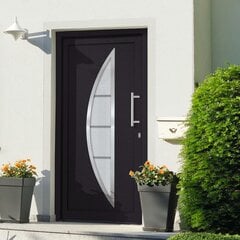 vidaXL Priekinės durys antracito spalvos 108x208cm 279222 цена и информация | Двери со стеклом LIRA, дуб сицилия, ЭКО шпон | pigu.lt
