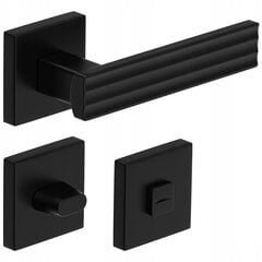 Durų rankena Malibu Loft su užraktu, juoda kaina ir informacija | Durų rankenos | pigu.lt