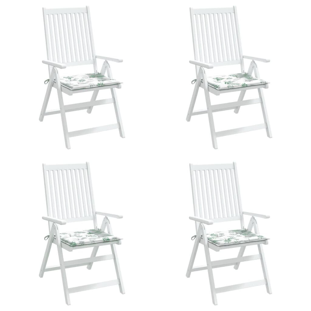 4-ių dalių kėdės pagalvėlių komplektas vidaXL, žalias kaina ir informacija | Pagalvės, užvalkalai, apsaugos | pigu.lt