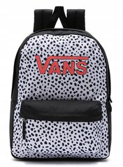 Mokyklinė kuprinė Vans Girls Realm Dalmatian Black/White, VN0A4ULTY28 kaina ir informacija | Kuprinės mokyklai, sportiniai maišeliai | pigu.lt