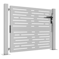 Sodo vartai vidaXL 105x105 cm kaina ir informacija | Tvoros ir jų priedai | pigu.lt