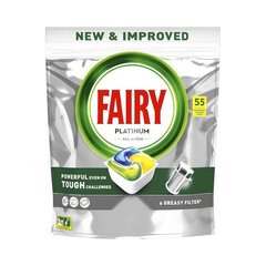 Капсулы для автоматических посудомоечных машин FAIRY Platinum LEMON, 55 шт. цена и информация | Средства для мытья посуды | pigu.lt