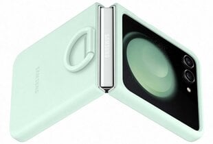PF731TME Силиконовый чехол с кольцом предназначен для Samsung Galaxy Flip 5, Цвет зеленый океан цена и информация | Чехлы для телефонов | pigu.lt