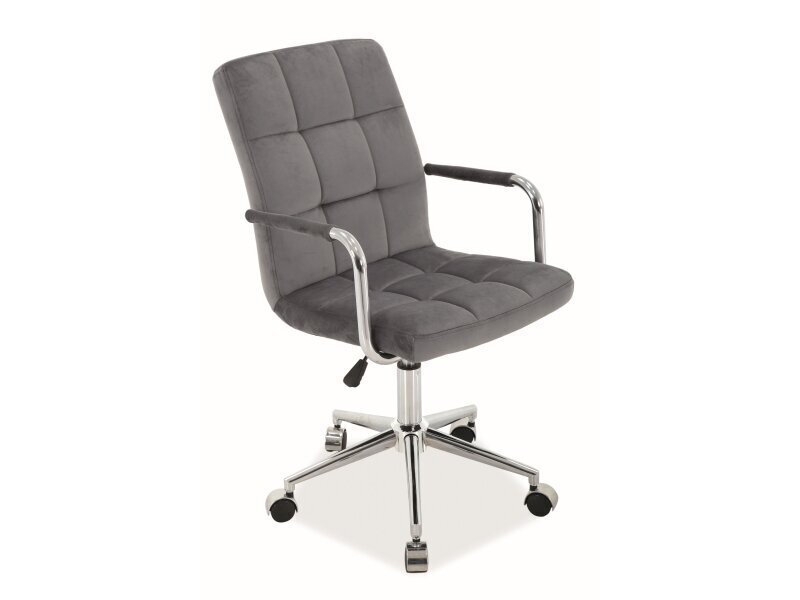 Prekė su pažeidimu. Biuro kėdė Signal Meble Q-022 Velvet, pilka kaina ir informacija | Prekės su pažeidimu | pigu.lt