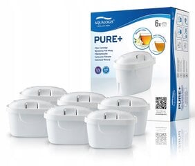 Aqualogis Pure+, 6 vnt. kaina ir informacija | Vandens filtrai | pigu.lt