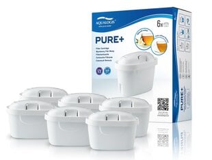 Aqualogis Pure +, 6 vnt. kaina ir informacija | Vandens filtrai | pigu.lt