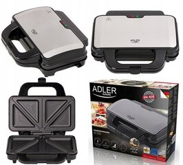 Kepyklė Adler AD 3043 pilka 1300 W цена и информация | Бутербродницы | pigu.lt