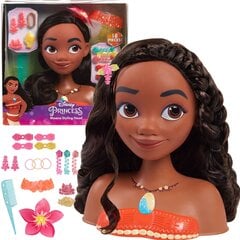 Stiliaus galvos lėlės princesė Moana + priedai kaina ir informacija | Žaislai mergaitėms | pigu.lt