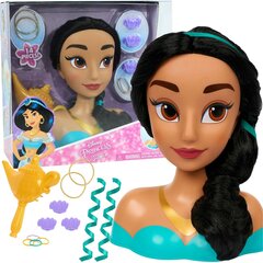 Galvos modeliavimo lėlė princesė Jasmine + priedai цена и информация | Игрушки для девочек | pigu.lt