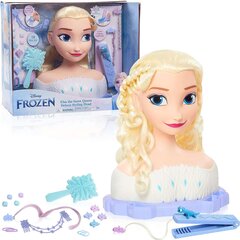 Plaukų modeliavimo lėlė Deluxe Princess Elsa Frozen + priedai цена и информация | Игрушки для девочек | pigu.lt