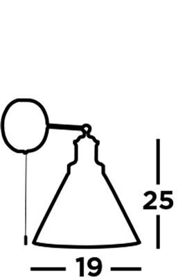 Searchlight sieninis šviestuvas Pyramid 1277BK цена и информация | Sieniniai šviestuvai | pigu.lt