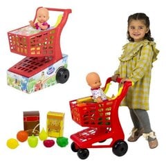 Pirkinių vežimėlis su priedais kaina ir informacija | Žaislai mergaitėms | pigu.lt