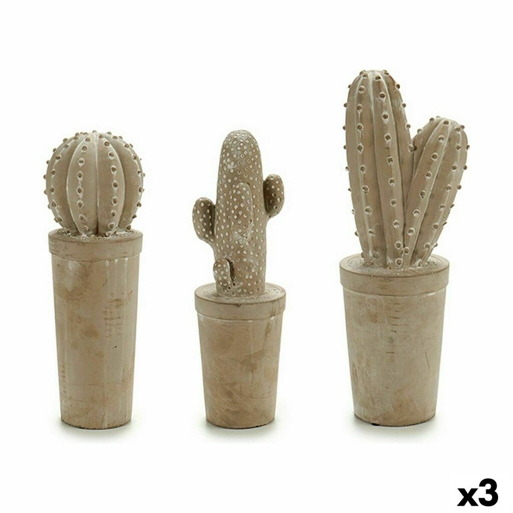 Dekoratyvinė sodo figūra Kaktusas Akmuo 13 x 38 x 13 cm 3 vnt. kaina ir informacija | Sodo dekoracijos | pigu.lt