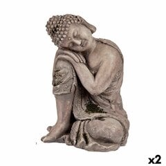Dekoratyvinė sodo figūra Buda Polirezinas 23 x 34 x 28 cm 2 vnt. kaina ir informacija | Sodo dekoracijos | pigu.lt