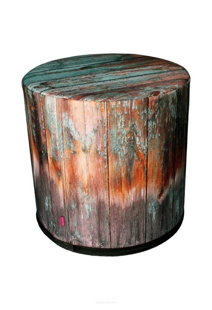 Pufas Intesi Old wood, įvairių spalvų kaina ir informacija | Sėdmaišiai ir pufai | pigu.lt