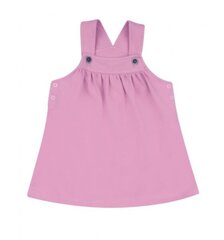 Платье на подтяжках кораллово-розовое 86см цена и информация | Юбки, платья для новорожденных | pigu.lt