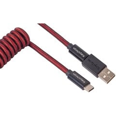 Keychron Premium Coiled Type-C Cable цена и информация | Клавиатуры | pigu.lt