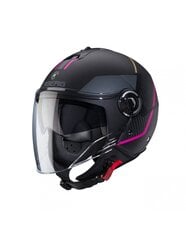 Открытый шлем CABERG RIVIERA V4 X GEO, черный цвет цена и информация | Шлемы для мотоциклистов | pigu.lt