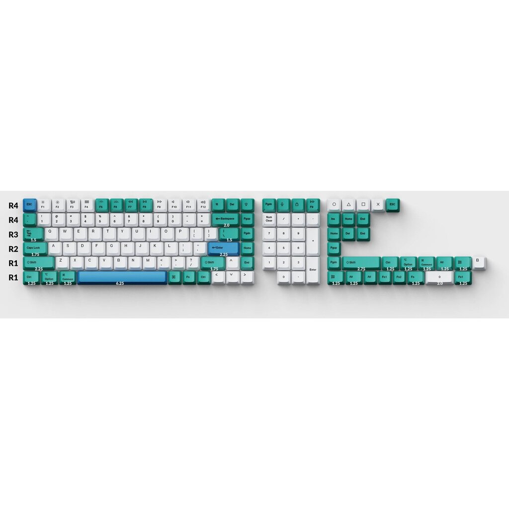 Keychron Keycap Full Set OEM Dye-Sub PBT цена и информация | Klaviatūros | pigu.lt