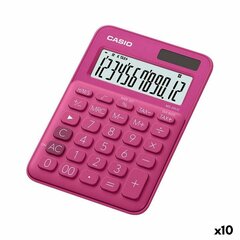 Skaičiuotuvai Casio MS-20UC, 10 vnt., rožiniai цена и информация | Канцелярские товары | pigu.lt