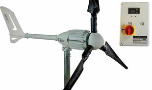 Horizontalios ašies vėjo generatorius IstaBreeze® I-2000 W, 48 V, su hibridiniu krovimo valdikliu, trijų sparnų kaina ir informacija | Elektros generatoriai | pigu.lt