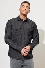 Джинсовая рубашка LEE 112330644-L, серая цена и информация | Мужские рубашки | pigu.lt