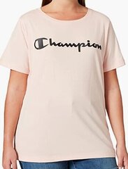 Женская футболка Champion plus size 115216-PS157-4X, розовая цена и информация | Футболка женская | pigu.lt