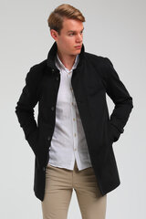 Пальто ZEN AND ZEN MN32937SIYAH-50, черное цена и информация | Мужские куртки | pigu.lt