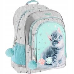 Mokyklinė kuprinė Starpak Kitty Mint 506934 цена и информация | Школьные рюкзаки, спортивные сумки | pigu.lt