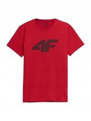 Marškinėliai vyrams 4F, raudoni kaina ir informacija | Vyriški marškinėliai | pigu.lt