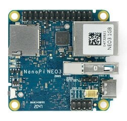 NanoPi NEO3-LTS - RK3328 keturių branduolių 1.3GHz + 1GB RAM kaina ir informacija | Atviro kodo elektronika | pigu.lt