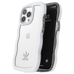 Adidas OR Wavy Case iPhone 13 Pro |13 6,1" biały-przezroczysty|white-transparent 51903 цена и информация | Чехлы для телефонов | pigu.lt