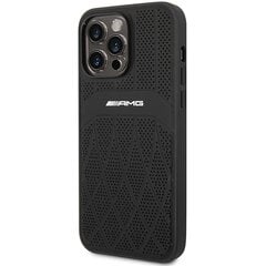 AMG AMHMP14XOSDBK iPhone 14 Pro Max 6,7" czarny|black hardcase Leather Curved Lines MagSafe цена и информация | Чехлы для телефонов | pigu.lt