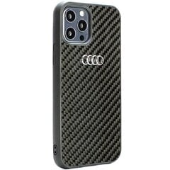 Audi Carbon Fiber iPhone 12|12 Pro 6.1" czarny|black hardcase AU-TPUPCIP12P-R8|D2-BK цена и информация | Чехлы для телефонов | pigu.lt