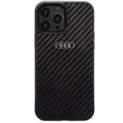 Audi Carbon Fiber iPhone 14 Pro 6.1" czarny|black hardcase AU-TPUPCIP14P-R8|D2-BK цена и информация | Чехлы для телефонов | pigu.lt