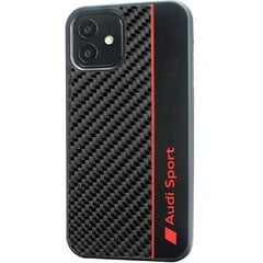 Audi Carbon Fiber Stripe iPhone 12|12 Pro 6.1" czarny|black hardcase AUS-TPUPCIP12P-R8|D1-BK цена и информация | Чехлы для телефонов | pigu.lt