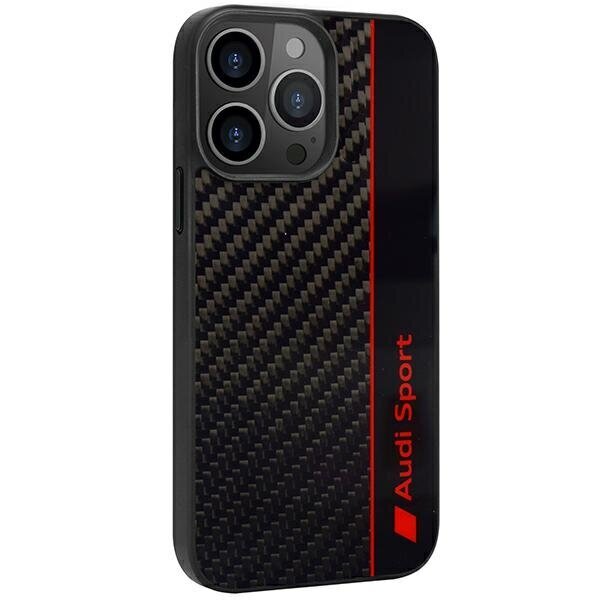 Audi Carbon Fiber Stripe Case цена и информация | Telefono dėklai | pigu.lt