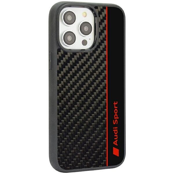 Audi Carbon Fiber Stripe Case kaina ir informacija | Telefono dėklai | pigu.lt