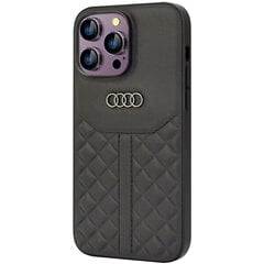 Audi Genuine Leather iPhone 13 Pro Max 6.7" czarny|black hardcase AU-TPUPCIP13PM-Q8|D1-BK цена и информация | Чехлы для телефонов | pigu.lt