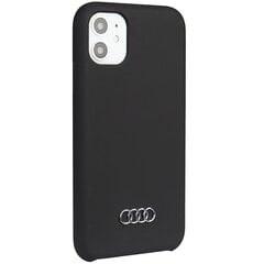 Audi Silicone Case iPhone 11 | Xr 6.1" czarny|black hardcase AU-LSRIP11-Q3|D1-BK цена и информация | Чехлы для телефонов | pigu.lt