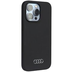 Audi Silicone Case iPhone 14 Pro Max 6.7" czarny|black hardcase AU-LSRIP14PM-Q3|D1-BK цена и информация | Чехлы для телефонов | pigu.lt