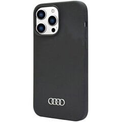 Audi Silicone Case iPhone 14 Pro 6.1" czarny|black hardcase AU-LSRIP14P-Q3|D1-BK цена и информация | Чехлы для телефонов | pigu.lt