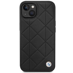 Etui BMW BMHCP14S22RQDK iPhone 14 6.1" czarny|black Leather Quilted цена и информация | Чехлы для телефонов | pigu.lt