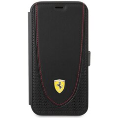 Ferrari FEFLBKP13LRGOK iPhone 13 Pro 6.1" czarny|black book Leather Curved Line цена и информация | Чехлы для телефонов | pigu.lt