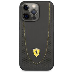 Ferrari FEHCP13LRGOG iPhone 13 Pro | 13 6.1" czarny|black hardcase Leather Curved Line цена и информация | Чехлы для телефонов | pigu.lt